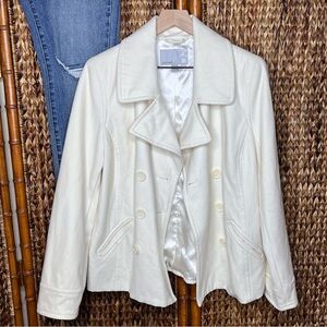 Old Navy Cream Peacoat size Large